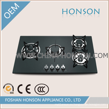 Nuevo diseño Built in 4 Burner Gas Hob